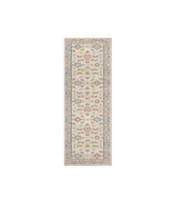 LR Home Amren AVAL-AD Ivory/Blue 2 ft. 6 in. x 8 ft. Runner Area Rug