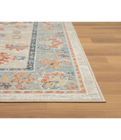 LR Home Avalon 82429 Ivory/ Pale Blue 7'10" X 9'10 Rect. Rug
