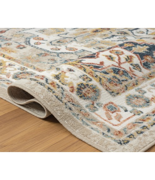 LR Home Avalon 82430 Ivory/ Midnight Blue 7'10" X 9'10 Rect. Rug