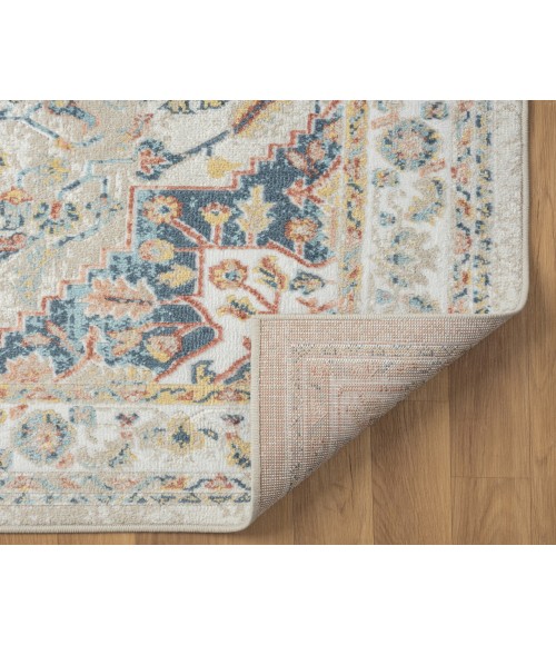 LR Home Avalon 82430 Ivory/ Midnight Blue 7'10" X 9'10 Rect. Rug