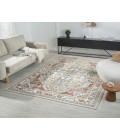 LR Home Avalon 82431 Ivory/ Rust 5'3" X 7'6 Rect. Rug