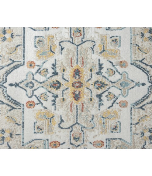 LR Home Avalon 82431 Ivory/ Rust 5'3" X 7'6 Rect. Rug