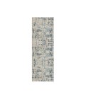 LR Home Avalon 82432 Lt.Grey/ Blue 2'-8" X 8'-0 Rect. Rug