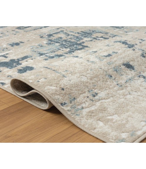 LR Home Avalon 82432 Lt.Grey/ Blue 7'10" X 9'10 Rect. Rug