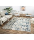 LR Home Avalon 82432 Lt.Grey/ Blue 7'10" X 9'10 Rect. Rug