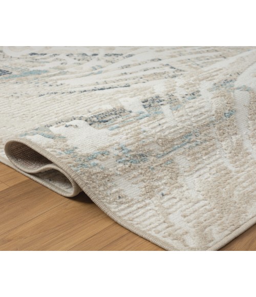 LR Home Avalon 82433 Ivory/ Blue 7'10" X 9'10 Rect. Rug