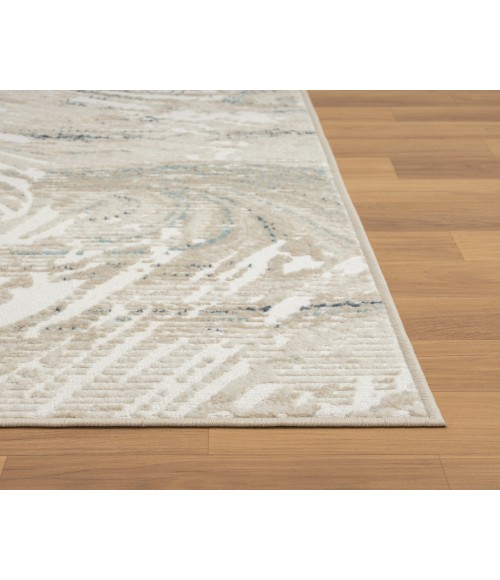 LR Home Avalon 82433 Ivory/ Blue 7'10" X 9'10 Rect. Rug