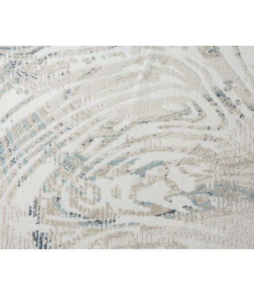 LR Home Avalon 82433 Ivory/ Blue 7'10" X 9'10 Rect. Rug