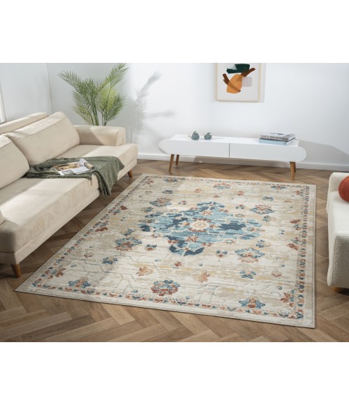 LR Home Avalon 82435 Blue 7'10" X 9'10 Rect. Rug