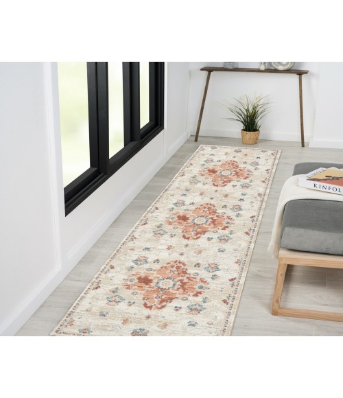 LR Home Avalon 82436 Rust/ Ivory 2'-8" X 8'-0 Rect. Rug
