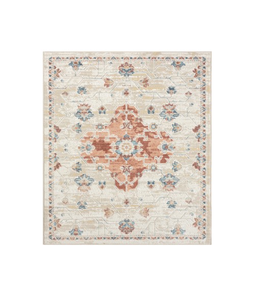 LR Home Avalon 82436 Rust/ Ivory 3'-11" X 6'-0 Rect. Rug
