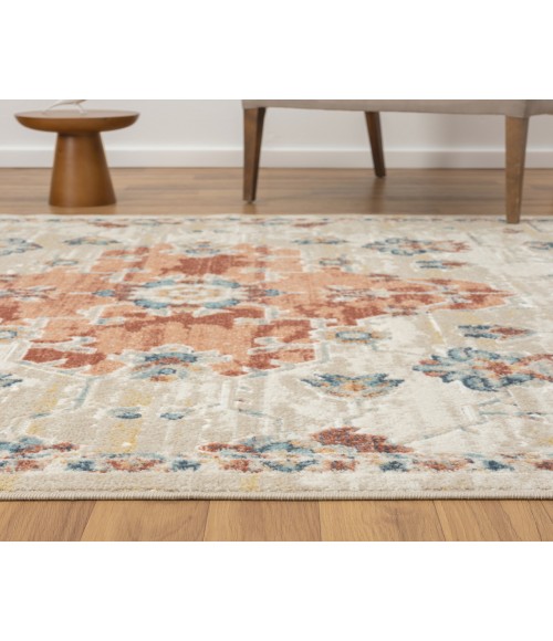LR Home Avalon 82436 Rust/ Ivory 3'-11" X 6'-0 Rect. Rug