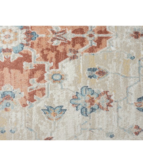 LR Home Avalon 82436 Rust/ Ivory 3'-11" X 6'-0 Rect. Rug