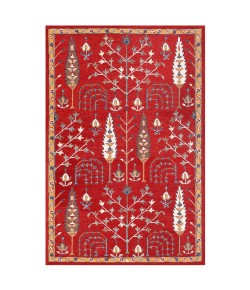 Blesilda BAB-AX Red Area Rug 9 ft. X 12 ft. Rectangle