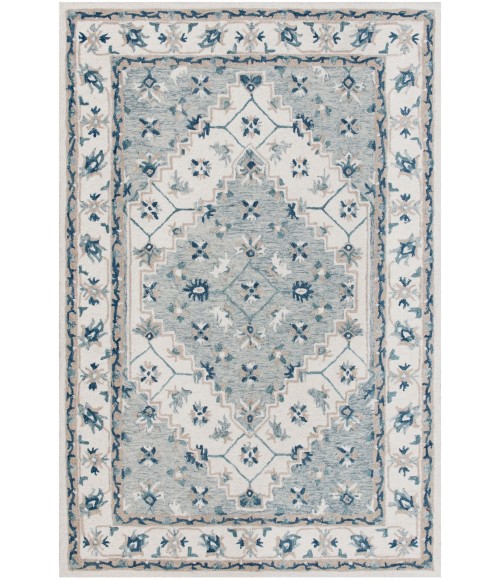LR Home Babylon Gray/Blue 81787 9 ft. X 12 ft. Rect. Rug
