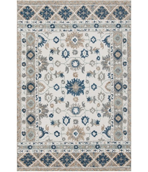 LR Home Babylon Tan/Blue 81791 7 ft. 9 in. X 9 ft. 9 in. Rect. Rug