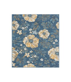 LR Home Belize 82509 Ivory/ Blue 7'10