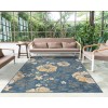 LR Home Belize 82509 Ivory/ Blue 2' X 8' Rect. Rug