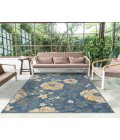 LR Home Belize 82509 Ivory/ Blue 2' X 8' Rect. Rug