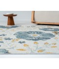 LR Home Belize 82509 Ivory/ Blue 2' X 8' Rect. Rug