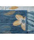 LR Home Belize 82509 Ivory/ Blue 2' X 8' Rect. Rug