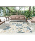 LR Home Belize 82509 Ivory/ Blue 2' X 8' Rect. Rug