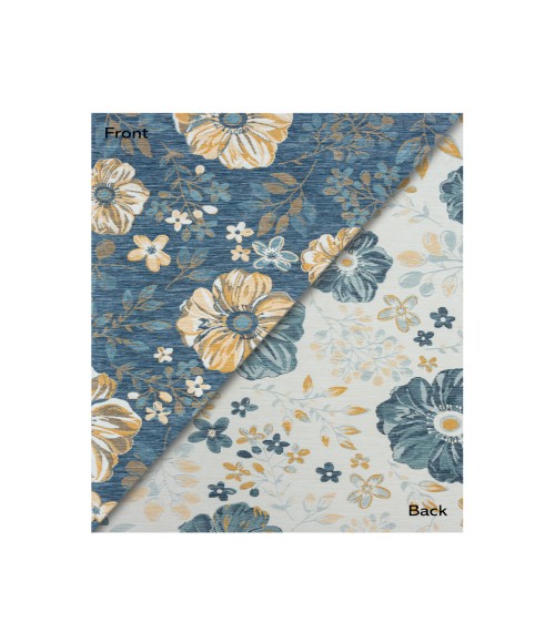 LR Home Belize 82509 Ivory/ Blue 2' X 8' Rect. Rug