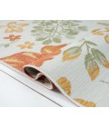 LR Home Belize 82510 Ivory/ Green 7'10" X 9'10 Rect. Rug