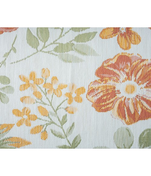 LR Home Belize 82510 Ivory/ Green 7'10" X 9'10 Rect. Rug
