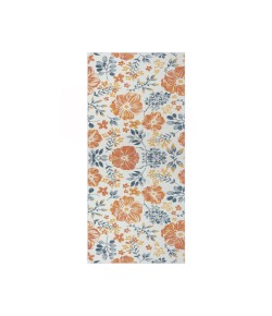 LR Home Belize 82511 Ivory/ Blue 2' X 8' Rect. Rug