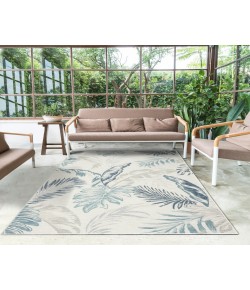 LR Home Belize 82520 Ivory/ Blue 5'-3