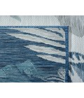 LR Home Belize 82520 Ivory/ Blue 5'-3" X 7'0 Rect. Rug
