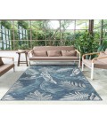 LR Home Belize 82520 Ivory/ Blue 5'-3" X 7'0 Rect. Rug