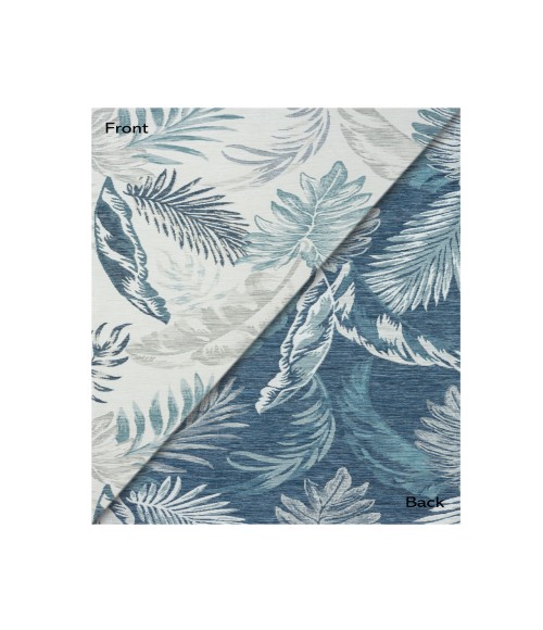 LR Home Belize 82520 Ivory/ Blue 5'-3" X 7'0 Rect. Rug