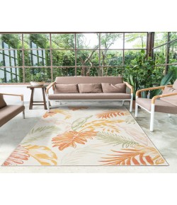LR Home Belize 82521 Ivory/ Green 5'-3