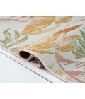 LR Home Belize 82521 Ivory/ Green 5'-3" X 7'0 Rect. Rug
