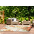 LR Home Belize 82521 Ivory/ Green 5'-3" X 7'0 Rect. Rug