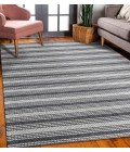 LR Home Bergen 3439 Dark Gray/ Ivory/ No Color 9' X 12' Rect. Rug
