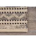 LR Home BLEACHED NATURALS 81432 Jet Black 9' X 12' Rect. Rug