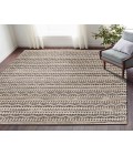 LR Home BLEACHED NATURALS 81432 Jet Black 9' X 12' Rect. Rug
