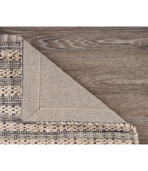 LR Home BLEACHED NATURALS 81435 Bleach/ Gray 7'9" X 9'9 Rect. Rug