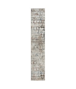 Brimah BRI-AJ Gray Multi Area Rug 2 ft. X 10 ft. Runner