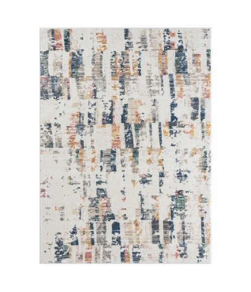 LR Home Bristol 82136 Cream/ Blue 5'0" X 7'0 Rect. Rug
