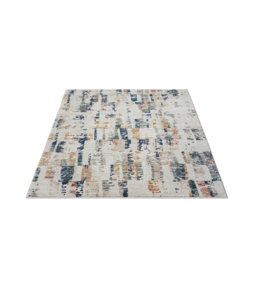 LR Home Bristol 82136 Cream/ Blue 5'0" X 7'0 Rect. Rug