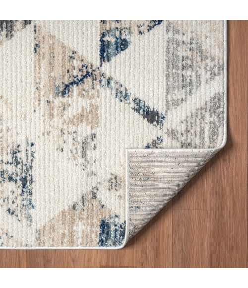 LR Home Bristol 82137 Cream/ Gray 5'0" X 7'0 Rect. Rug