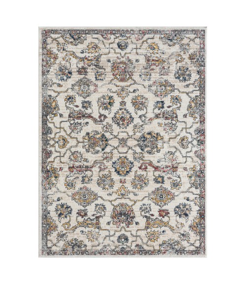 LR Home Bristol 82139 Cream/ Blue 7'9" X 9'9 Rect. Rug