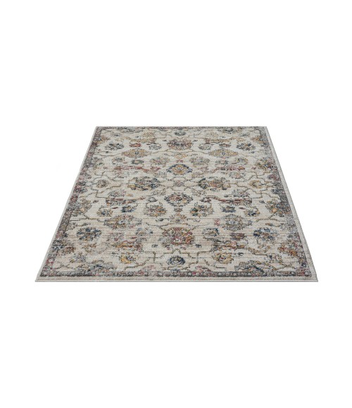 LR Home Bristol 82139 Cream/ Blue 7'9" X 9'9 Rect. Rug