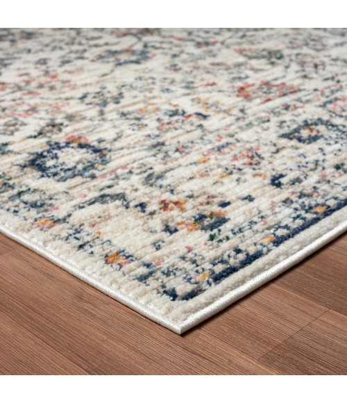 LR Home Bristol 82140 Cream/ Blue 5'0" X 7'0 Rect. Rug