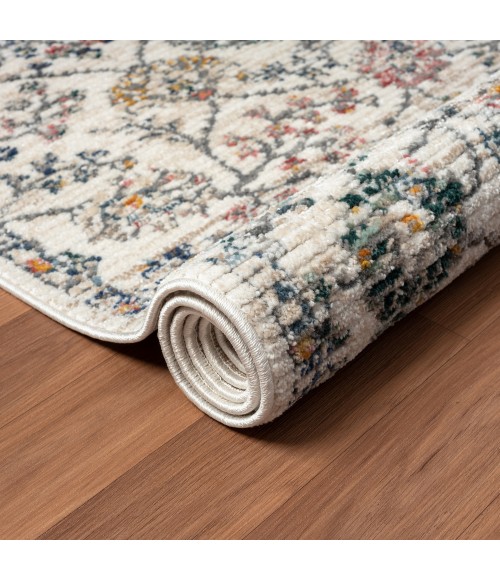 LR Home Bristol 82140 Cream/ Blue 5'0" X 7'0 Rect. Rug