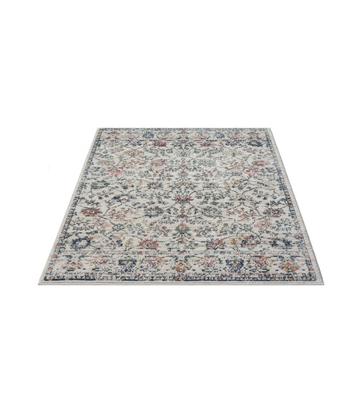 LR Home Bristol 82140 Cream/ Blue 5'0" X 7'0 Rect. Rug